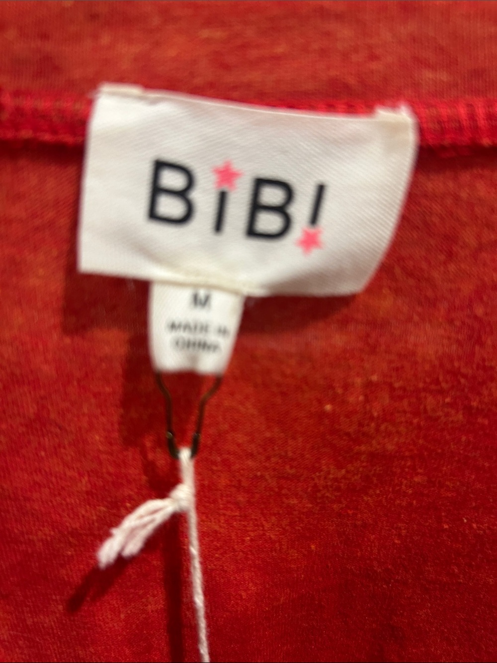 BiBi Red Short Sleeve 'Game Day' Graphic Tee thicker than a tee, NWT - Picture 2 of 4